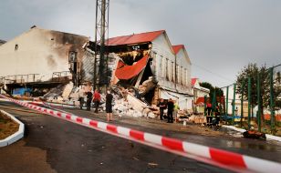 Consequences of a rocket attack on Kyiv