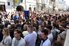 Farewell to the dead Yevgenia Bazylevych and her three daughters in Lviv