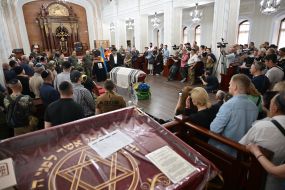 Funeral of Matityahu Samborsky