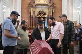 Funeral of Matityahu Samborsky