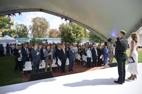 Participants of the Cultural Platform "Ukraine Open to the World" on the territory of the National Reserve "Sofia Kyivska"