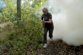 Training on tactical training of female volunteers in Kharkiv region