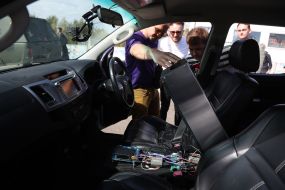 Presentation of the remote driving technology of military vehicles