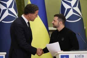 Volodymyr Zelenskyi and Mark Rutte