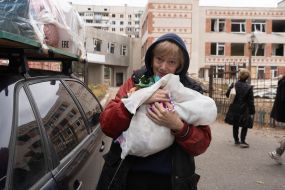 Evacuation of the civilian population in Kupyansk