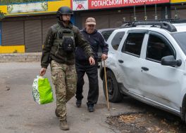 Evacuation of the civilian population in Kupyansk