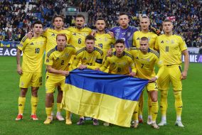 Soccer. Ukraine national team - Georgia national team