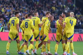 Soccer. Ukraine national team - Georgia national team