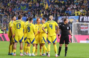 Soccer. Ukraine national team - Georgia national team