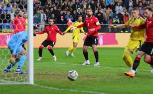 Soccer. Ukraine national team - Georgia national team