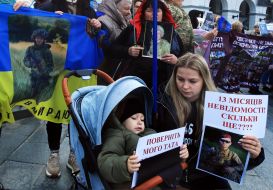 The action of the relatives of prisoners and missing persons