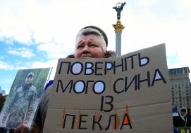 The action of the relatives of prisoners and missing persons