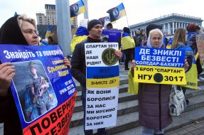 The action of the relatives of prisoners and missing persons