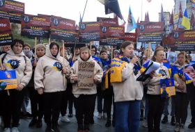 The action of the relatives of prisoners and missing persons