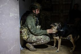 Military personnel of the "Da Vinci Wolves" battalion