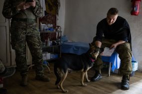 Military personnel of the "Da Vinci Wolves" battalion