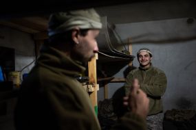 Military personnel of the "Da Vinci Wolves" battalion