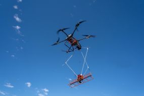 Mine-detecting drone uses magnetometer to map minefield