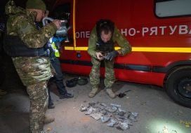 Police officers record war crimes committed by Russian aggressors