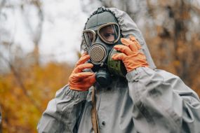 Training of military personnel of the radiation, chemical, biological protection platoon