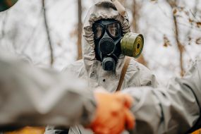 Training of military personnel of the radiation, chemical, biological protection platoon