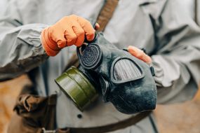 Training of military personnel of the radiation, chemical, biological protection platoon