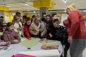 Children in the shelter