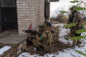 Tactical training for recruits of the 57th separate mechanized brigade in the Kharkiv region
