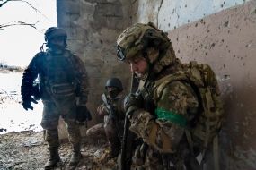Tactical training for recruits of the 57th separate mechanized brigade in the Kharkiv region