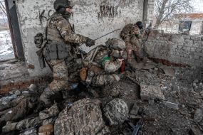 Tactical training for recruits of the 57th separate mechanized brigade in the Kharkiv region