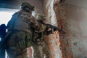 Tactical training for recruits of the 57th separate mechanized brigade in the Kharkiv region