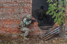 Tactical training for recruits of the 57th separate mechanized brigade in the Kharkiv region