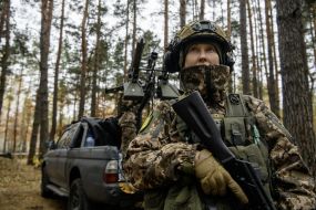 "Bucha Witches" Volunteer unit at training exercises
