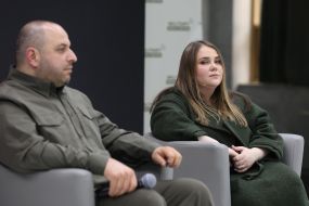 Rustem Umerov and Kateryna Chernogorenko