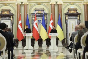 Mette Frederiksen and Volodymyr Zelenskyy