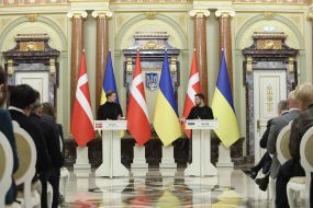Mette Frederiksen and Volodymyr Zelenskyy