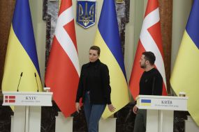 Mette Frederiksen and Volodymyr Zelenskyy