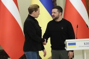 Mette Frederiksen and Volodymyr Zelenskyy
