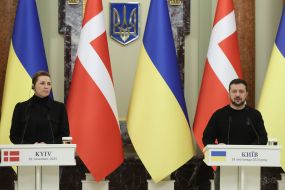Mette Frederiksen and Volodymyr Zelenskyy
