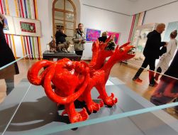 Sculpture "Red Beast"  (author - Maria Galushko)