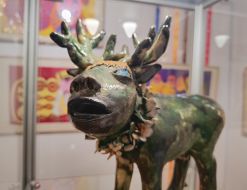 Sculpture "Red Beast"  (author - Maria Galushko)