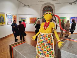 Sculpture "Red Beast"  (author - Maria Galushko)