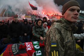 Farewell ceremony for Senior Lieutenant Pavlo Vedybida