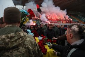 Farewell ceremony for Senior Lieutenant Pavlo Vedybida