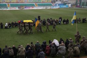 Farewell ceremony for Senior Lieutenant Pavlo Vedybida