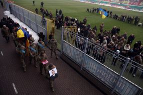 Farewell ceremony for Senior Lieutenant Pavlo Vedybida