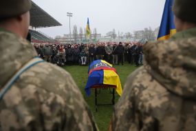 Farewell ceremony for Senior Lieutenant Pavlo Vedybida