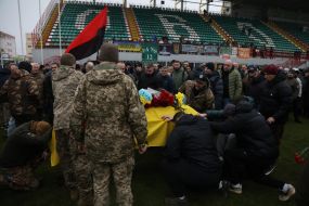 Farewell ceremony for Senior Lieutenant Pavlo Vedybida