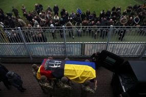 Farewell ceremony for Senior Lieutenant Pavlo Vedybida