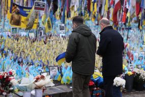 Volodymyr Zelenskyy and Olaf Scholz honored the memory of the fallen heroes of Ukraine